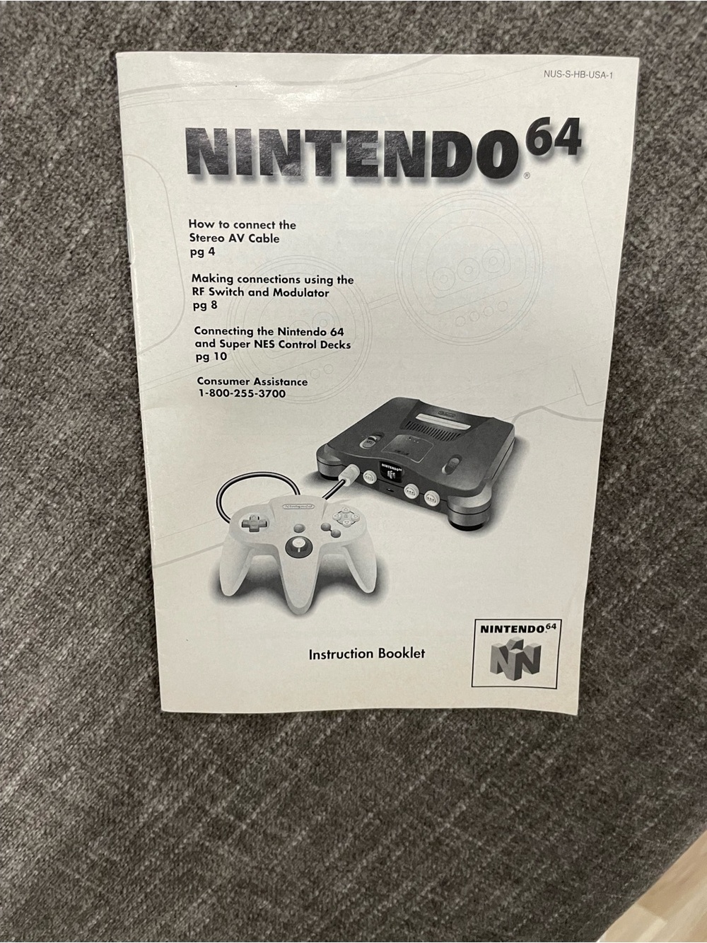 Nintendo 64 Instruction Booklet